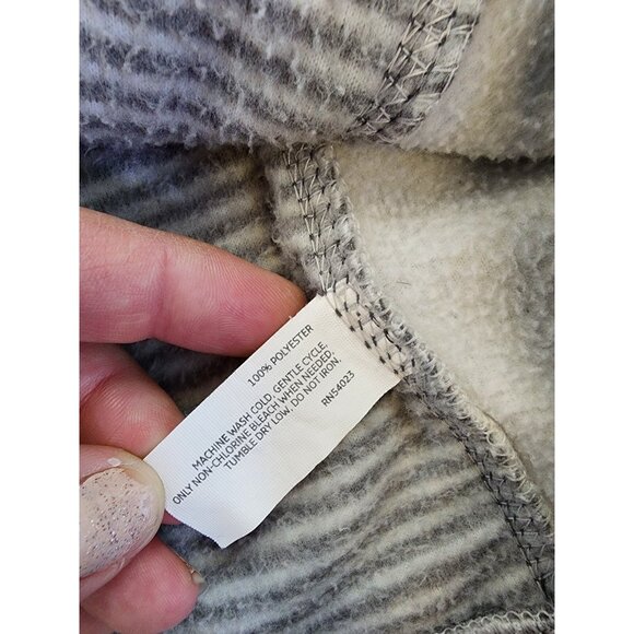 Old Navy fleece jacket womens Medium full zip pockets Gray Adults Long Sleeve - Picture 8 of 11